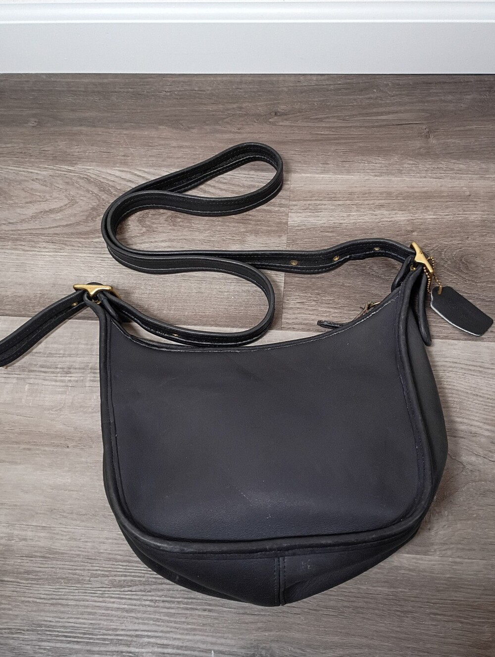Coach Vintage 90s 1996 Classic Casual Black‎ Leather Janice Legacy Bag Quality